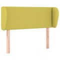 vidaXL Čelo postele so záhybmi zelený 93x23x78/88 cm látka