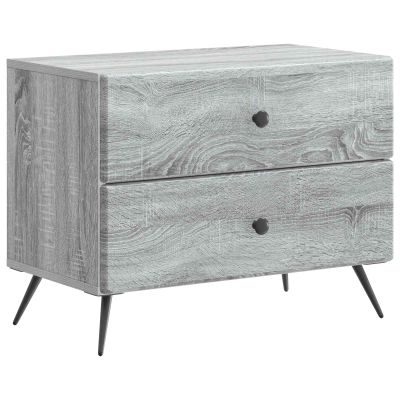 vidaXL Nočný stolík Sivá sonoma 62 x 34,5 x 47,5 cm Kompozitné drevo