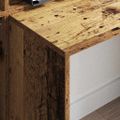 vidaXL Stôl Staré drevo 138,5 x 55 x 143 cm Kompozitné drevo