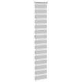 vidaXL Zebra roleta svetlosivá 50x230 cm šírka látky 45,9 cm polyester