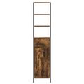 vidaXL Kúpeľňová skriňa Dymová dub 40 x 30 x 180 cm Kompozitné drevo
