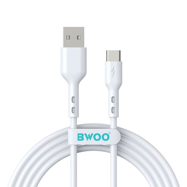 BWOO kábel USB - USB-C 2m 3A biela
