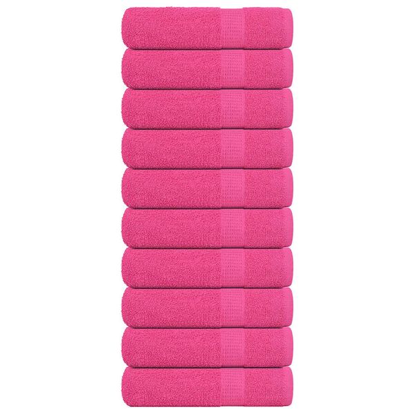 vidaXL Osušky do kúpeľne FROGN 10 ks ružové 100x150 cm 360 g/m²
