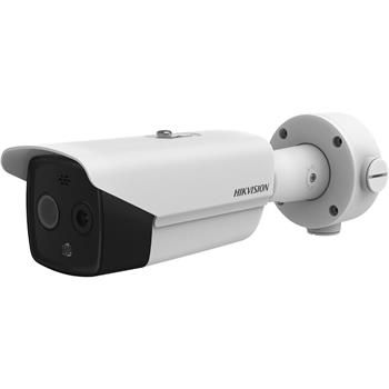 Hikvision IP kulatá termo-optická kamera; IR 40 m, Audio, Alarm, objektív 6,2 mm