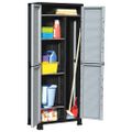 vidaXL Plastová skrinka 68x39x171,5 cm