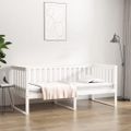 vidaXL Denná posteľ s matracom biela 90x190 cm masívna borovica