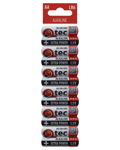 QTEC AA / LR6/UM3 Extra power Alkalická batéria / 12ks BLISTR