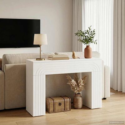 vidaXL Konferenčný stolík Biela 102 x 35 x 75 cm Kompozitné drevo