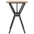vidaXL Jedálenský stolík v tvare Y 80x50x75,5 cm borovica a oceľ