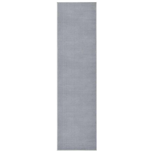 vidaXL Koberec behúň BCF sivý 80x350 cm