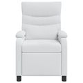 vidaXL Masážne relaxačné kreslo Biela Látka