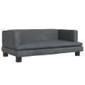 vidaXL Pelech pre psa sivý 80x45x30 cm zamat