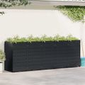 vidaXL Úložisko na 5 košov Wheelie Čierna 340 x 77,5 x 121,5 cm