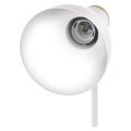 Stolná lampa EMOS Z7640W POPPY s žiarovkou E27, biela