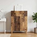 vidaXL Servírovacia skriňa Staré drevo 66 x 34,5 x 90 cm
