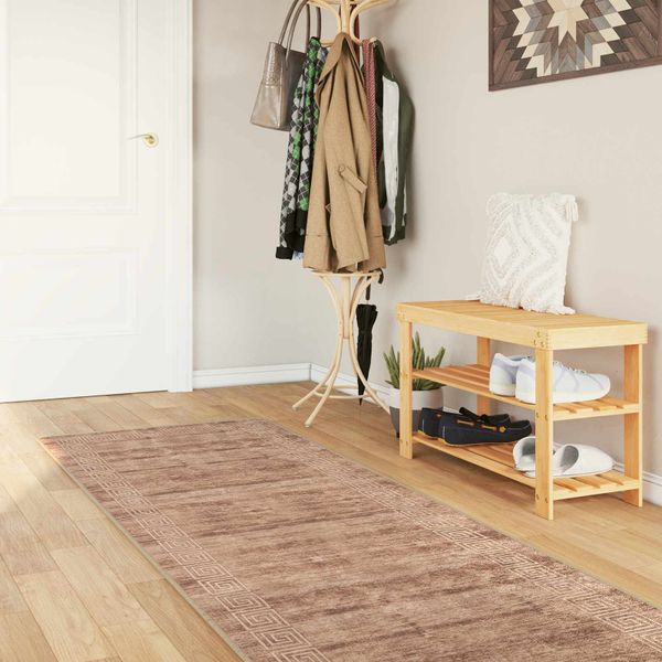 vidaXL Behúň MARSA Biely 80 x 400 cm Polyester a PVC