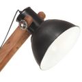 vidaXL Stojanová lampa čierna masívne mangovníkové drevo E27