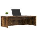 vidaXL Nástenný stôl Dymová dub Kompozitné drevo 100 x 45 x 30 cm