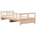 vidaXL Denná posteľ s matracom 90x200 cm masívna borovica