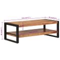 vidaXL Konferenčný stolík 120x55x40 cm akáciový masív