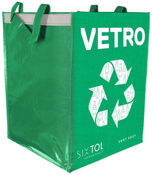 Taška na triedený odpad SORT EASY VETRO IT, 30x30x40cm, 36l SIXTOL