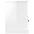 vidaXL TV skrinka lesklá biela 80x35x50 cm spracované drevo