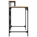 vidaXL Stôl dub sonoma 80x50x90 cm spracované drevo a železo