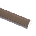 vidaXL Schodové lišty v tvare L 15 ks, hliník 100 cm, hnedé