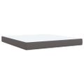 vidaXL Boxspring posteľ s matracom sivá 180x200 cm umelá koža