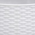 vidaXL Spodný kryt na vianočný stromček biely Ø65x23 cm plast