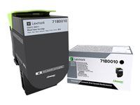 Čierna - originálna - kazeta s farbivom LCCP, LRP - pre Lexmark CS317dn, CX317dn