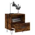 vidaXL Nočné stolíky 2 ks dymový dub 40x35x47,5 cm kompozitné drevo