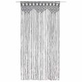 vidaXL Záclona macrame antracitová 140x240 cm bavlna