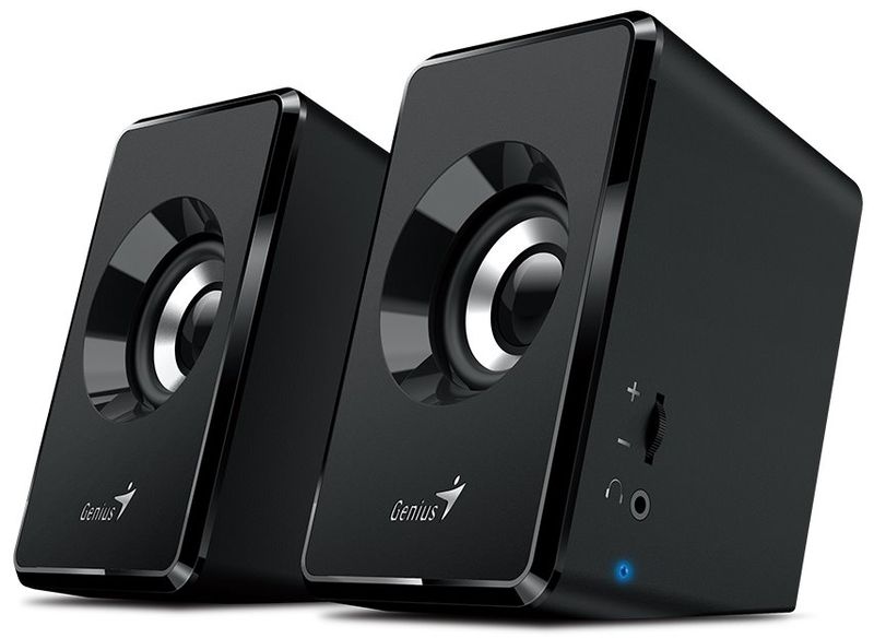 Genius SP-U125/Stereo/3W/Čierna Reproduktory, 2.0, 3W, USB napájenie, 3,5 mm jack, čierna