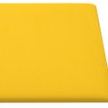 vidaXL Nástenné panely 12 ks žlté 30x15 cm zamat 0,54 m²