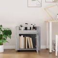 vidaXL Stolový vozík sivý dub sonoma 60x45x60 cm spracované drevo