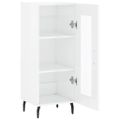 vidaXL Komoda lesklá biela 34,5x34x90 cm spracované drevo
