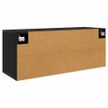 vidaXL Nástenná skriňa pre TV 100 x 34,5 x 40 cm Čierny dub