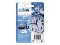 3-baleno - 10.8 ml - žltá, azúrová, purpurová - originálna - blistr s RF / akustickým alarmom - atramentová kazeta - pre WorkForce WF-3620, WF-3640, WF-7110, WF-7210, WF-7610, WF-7620, WF-7710, WF-7715, WF-7720
