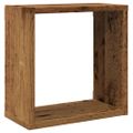 vidaXL Nástenné poličky v tvare kocky 6 ks 30x15x30cm kompozitné drevo