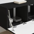 vidaXL TV nástenná skriňa 78,5 x 31 x 29,5 cm Čierna Kompozitné drevo