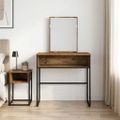vidaXL Toaletný stolík Staré drevo 81 x 40 x 131 cm Kompozitné drevo