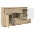 vidaXL Servírovacia skriňa Sonoma dub 100 x 30 x 65,6 Kompozitné drevo