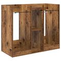 vidaXL Golfová skriňa Jednofarebný Staré drevo 102 x 45 x 85,5 cm