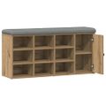 vidaXL Lavička na topánky Artisan Dub 102x32x50 cm Konštrukčné drevo