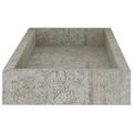 vidaXL Terasové nástenné police 4 ks betónovosivé 40x15x4 cm MDF