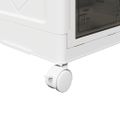 vidaXL stohovateľný úložný box kolesami 4poschodový 75L 64x40x141,5 cm