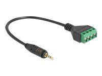 Kábel stereo jack samec 2,5 mm 4 pin na T