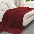 vidaXL Prikrývky na hodenie 6 ks Bordeaux červená 220 x 240 cm 8.24 kg