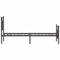 vidaXL Posteľný rám bez matraca hnedý dub 80x200 cm kompozitné drevo